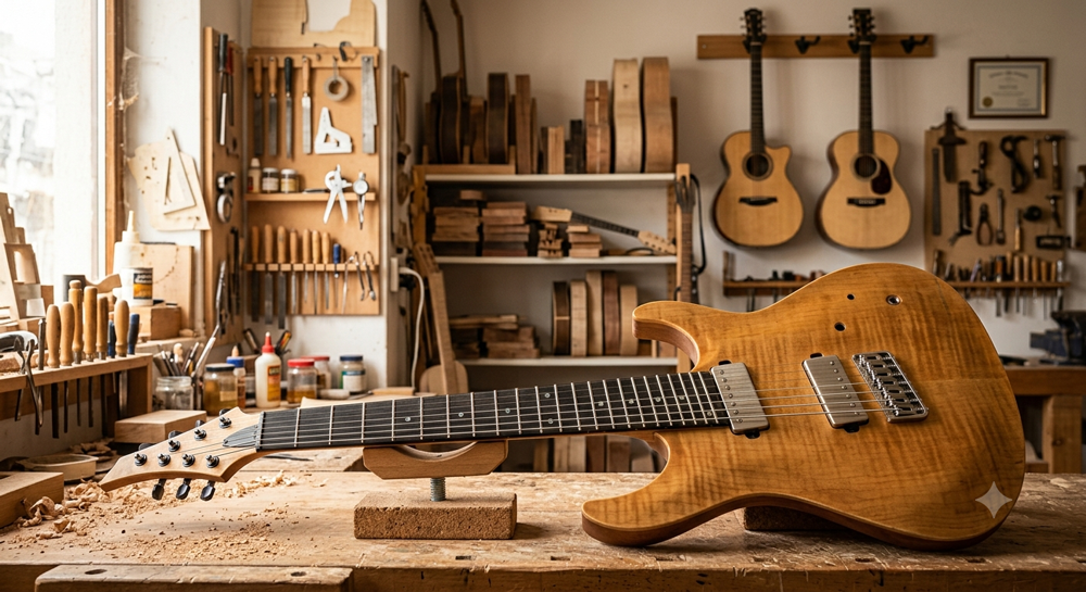 multiscala, fanned fret pizzuti luthier art liuteria