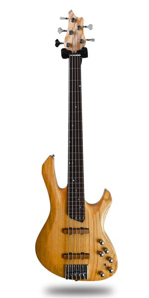 Basso eletrico attivo 5 corde WoodStreAm V artigianale liuteria